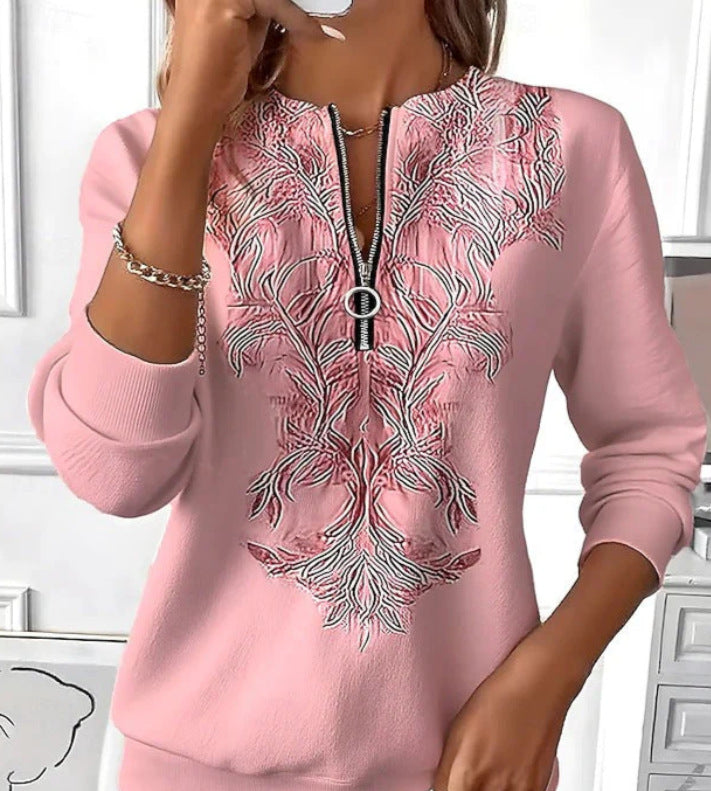 Blusa con estampado floral