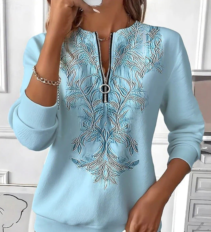 Blusa con estampado floral