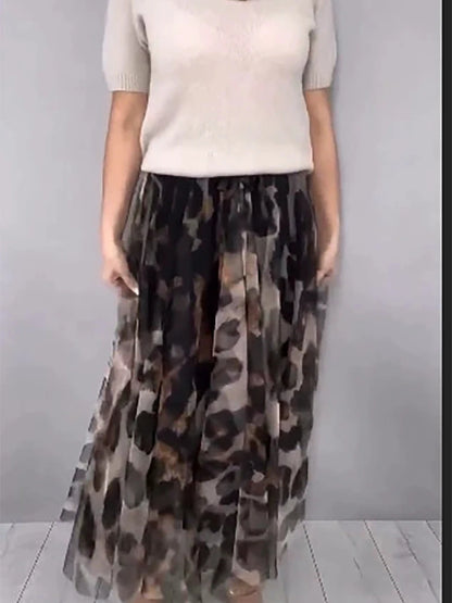 Conjunto de faldas con estampado elegante