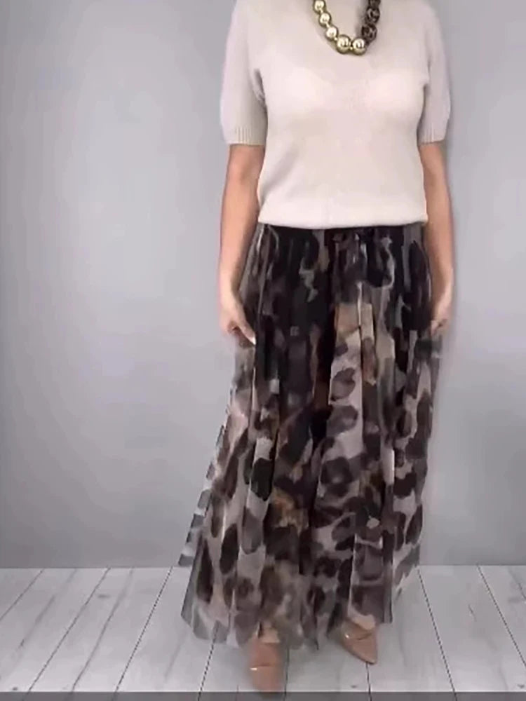 Conjunto de faldas con estampado elegante