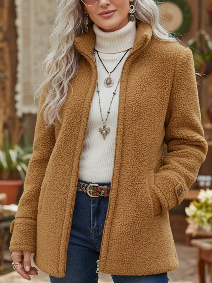 Chaqueta Adina Midi con Cremallera