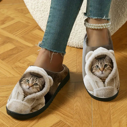 🐱 Zapatillas de Invierno 3D Motivo Gato – Confort Ultra Acogedor 