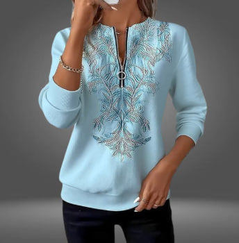 Blusa con estampado floral